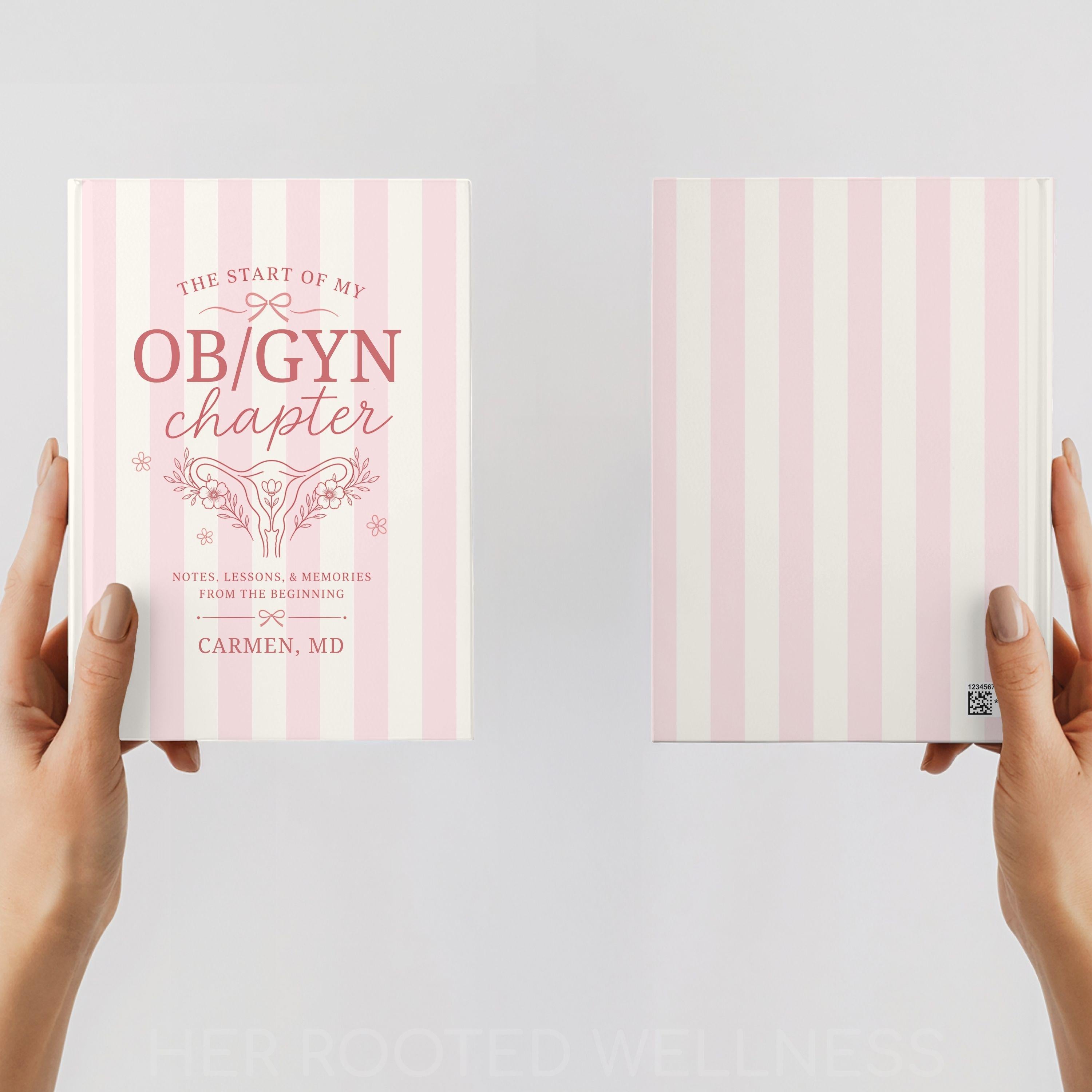 OBGYN Journal | Personalized Match Day Gift, New Resident Gift, Attending Physician Gift, OB GYN Notebook, Women&amp;