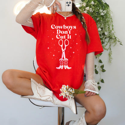 Red t-shirt with &amp;quot;Cowboys Don&amp;