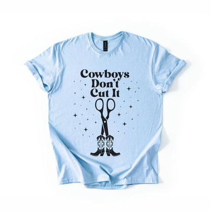Light blue t-shirt with &amp;quot;Cowboys Don&amp;