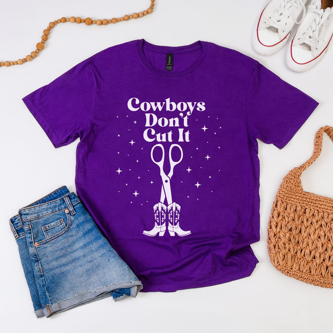 Purple t-shirt with &amp;quot;Cowboys Don&amp;