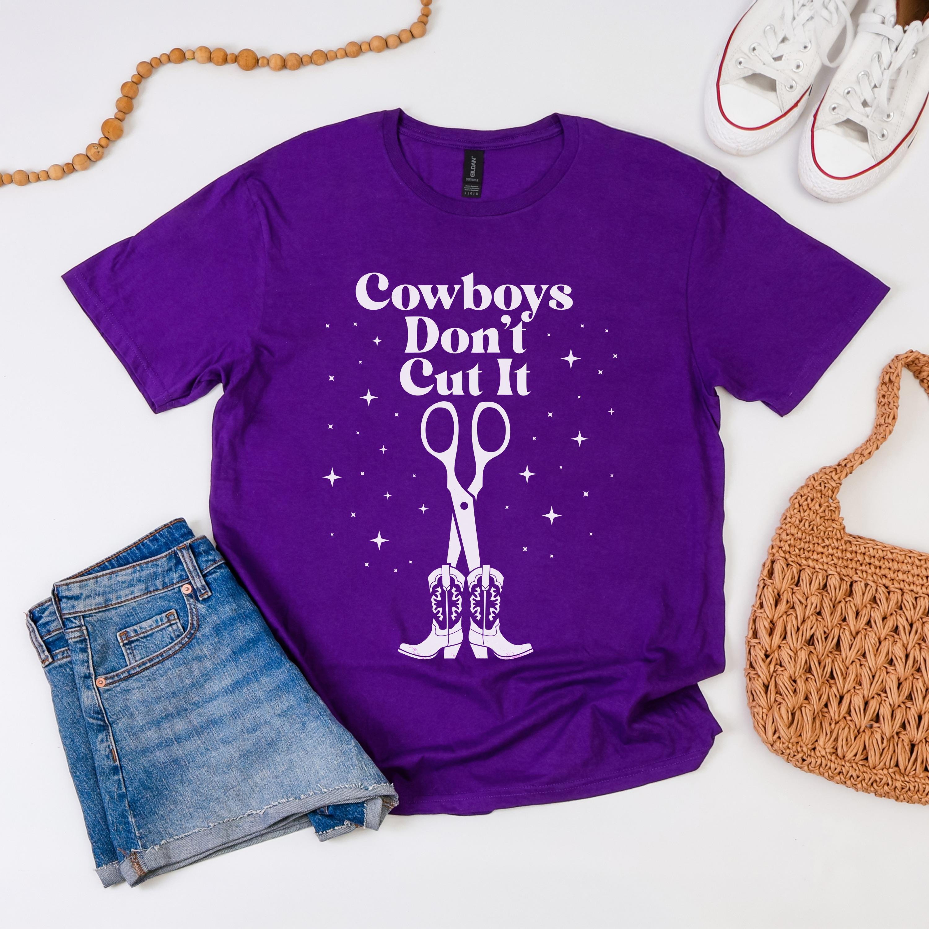 Purple t-shirt with &amp;quot;Cowboys Don&amp;