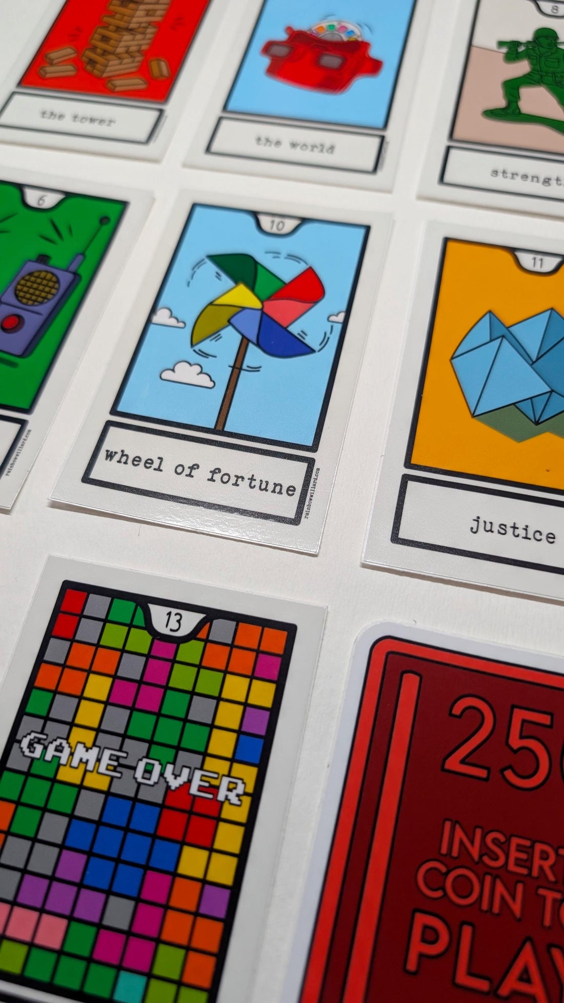 Analog Arcana Tarot Stickers | Retro 80s 90s Art, Mystery Pack