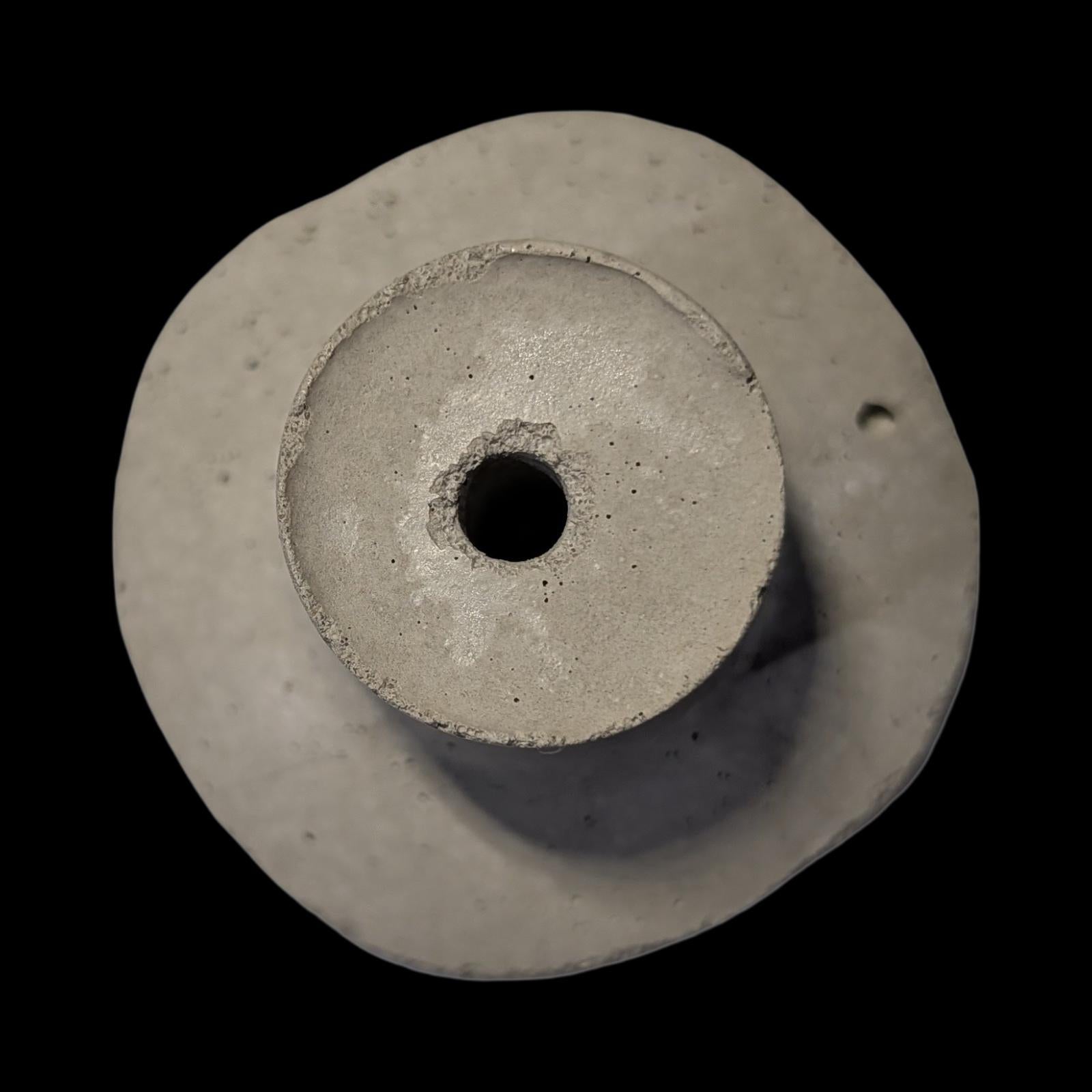 Concrete Wall Hook Minimalist Door Knob - Modern Industrial Coat Rack - Gray &amp; Natural Concrete Wall Decor - Small Round Cement Pegs