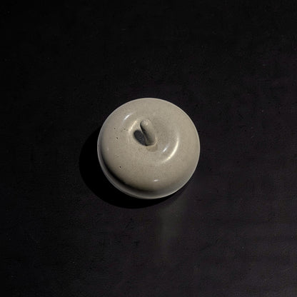 Minimalist Concrete Apple Decor - Industrial Brutalist Sculpture - Modern Farmhouse Paperweight - Natural Concrete Cement Fruit Figurine