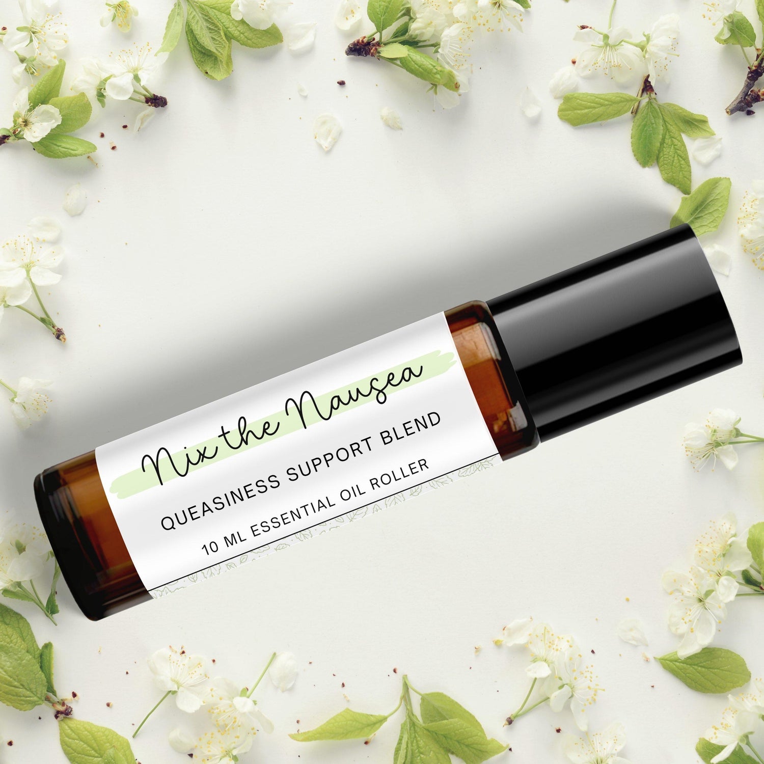 Nix The Nausea Essential Oil Roller | Queasiness Post Hysterectomy Aromatherapy Blend | Hysto Surgery Recovery Gift | No Uterus Care Package