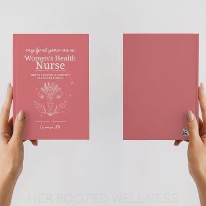 Womens Health Nurse Journal, New OBGYN Nurse Graduation Gift, Fertility RN Notebook, Personalized Obstetrics Nursing Grad Gift for Preceptor