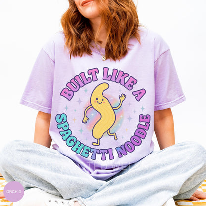 Funny EDS Shirt | Built Like a Spaghetti Noodle Tshirt | Ehlers Danlos Syndrome Tee, Hypermobile Humor Spoonie Apparel, Chronic Illness Gift