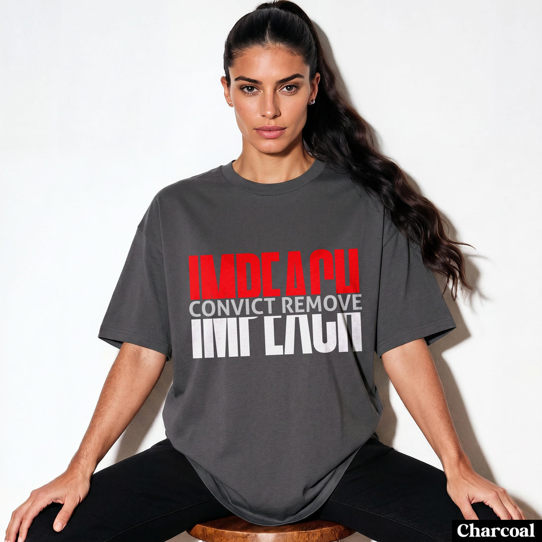Impeach Convict Remove T Shirt, Long Sleeve, Sweatshirt, Anti Trump, Remove The Regime, Blue Wave, Karma, Liberal, Activist, Protest