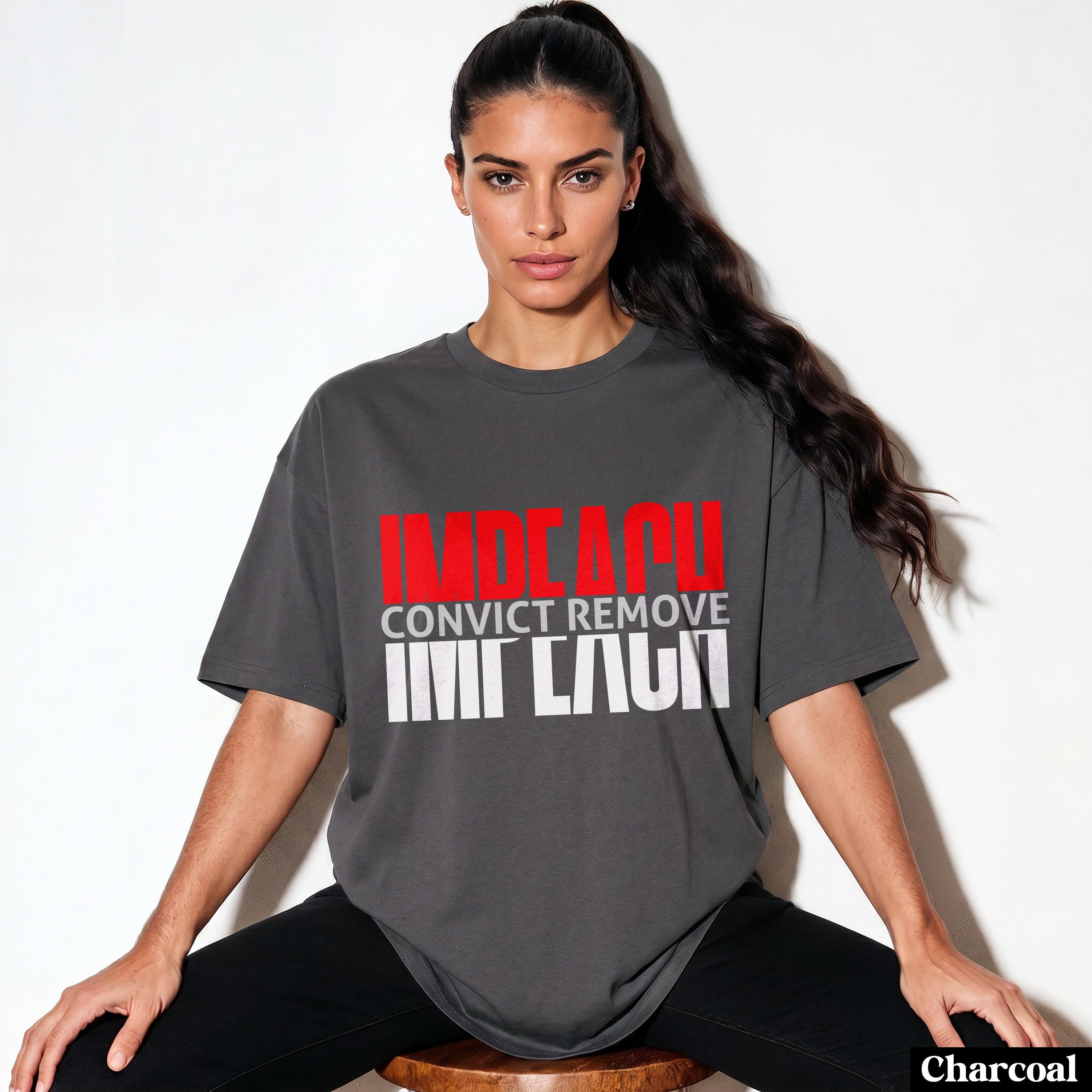 Impeach Convict Remove T Shirt, Long Sleeve, Sweatshirt, Anti Trump, Remove The Regime, Blue Wave, Karma, Liberal, Activist, Protest