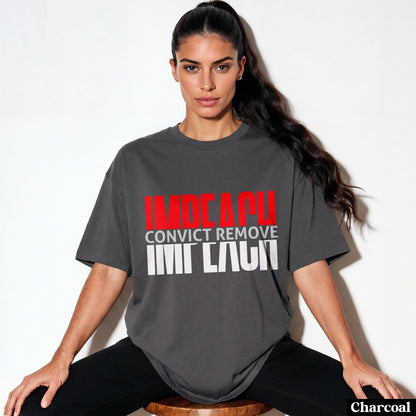 Impeach Convict Remove T Shirt, Long Sleeve, Sweatshirt, Anti Trump, Remove The Regime, Blue Wave, Karma, Liberal, Activist, Protest
