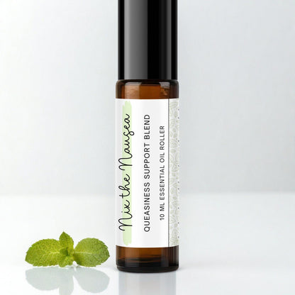 Nix The Nausea Essential Oil Roller | Queasiness Post Hysterectomy Aromatherapy Blend | Hysto Surgery Recovery Gift | No Uterus Care Package