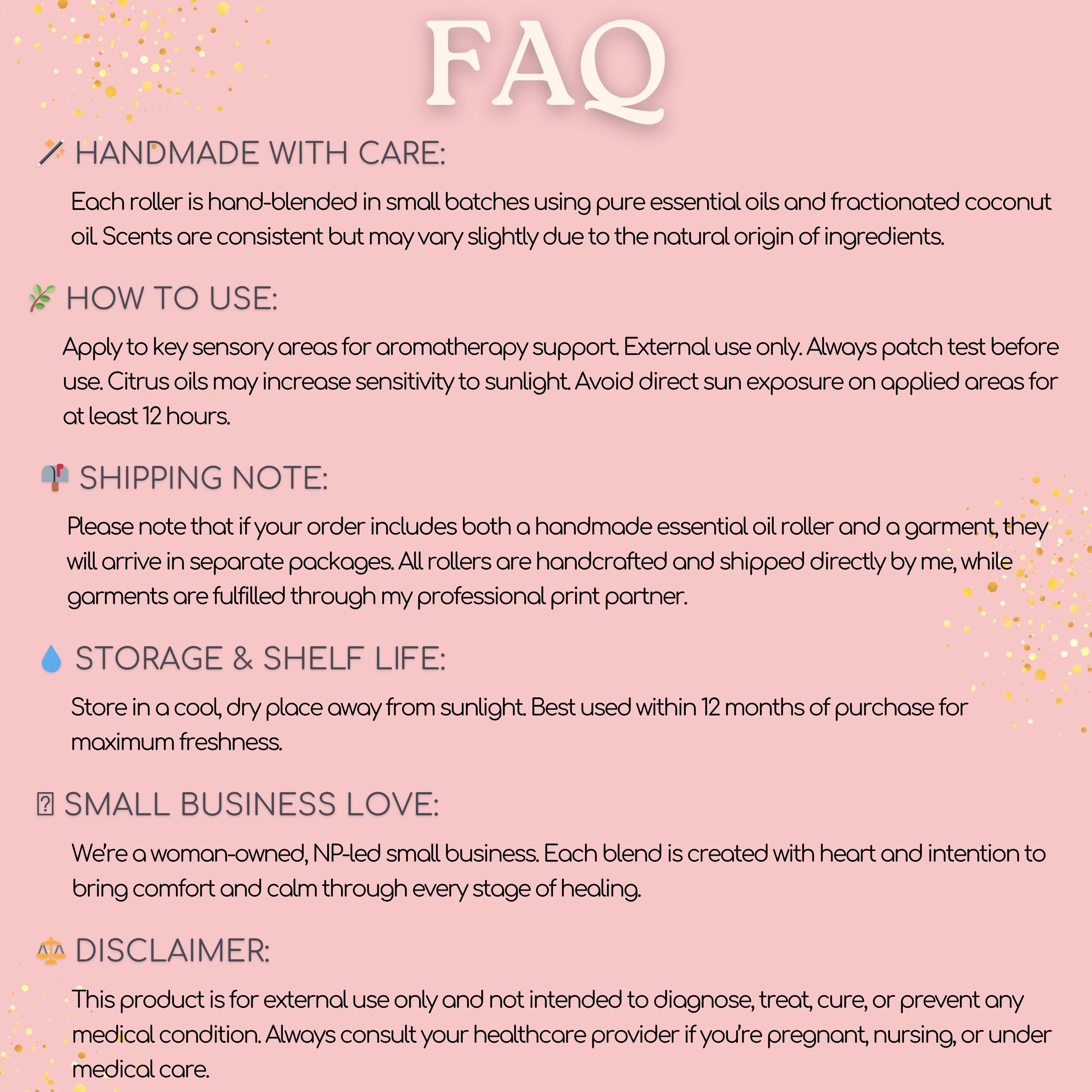 Hormone Harmony Essential Oil Roller | Balancing Post Hysterectomy Aromatherapy Blend | Hysto Surgery Recovery Gift | No Uterus Care Package