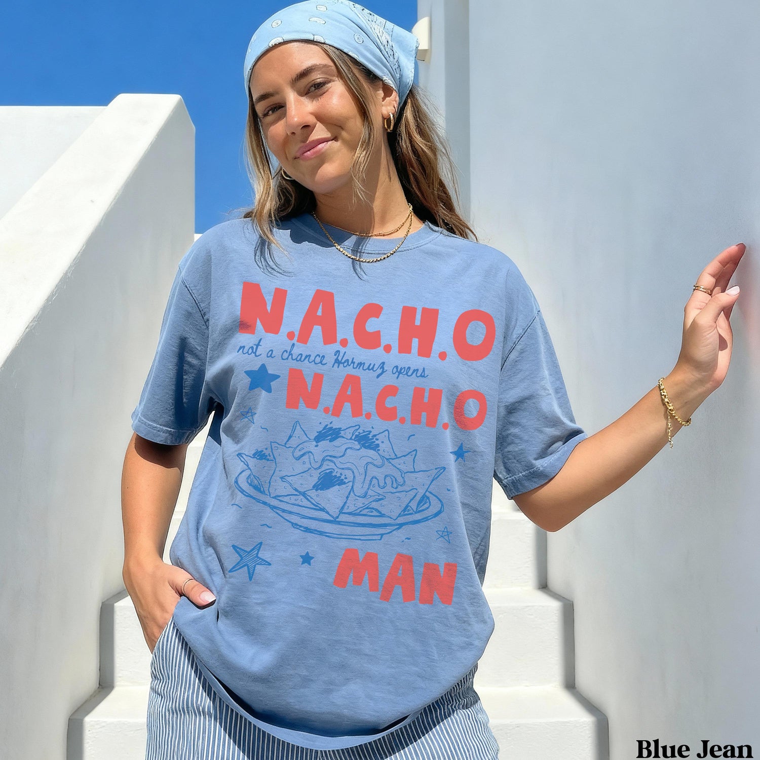 N.A.C.H.O Not A Chance Hormuz Opens T-Shirt, Funny Nachos Anti Trump Anti War Tee, Stop War With Iran Protest Shirt