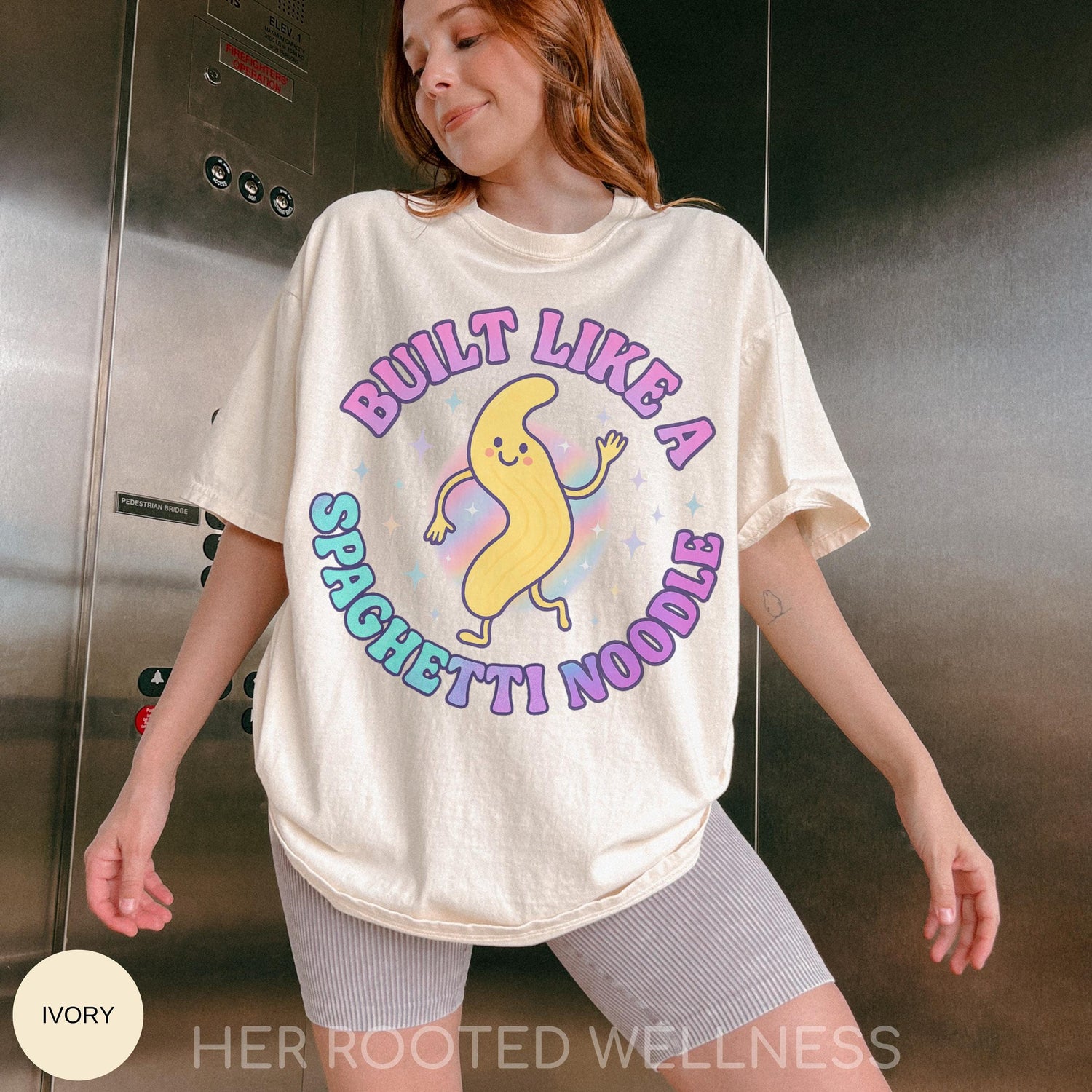 Funny EDS Shirt | Built Like a Spaghetti Noodle Tshirt | Ehlers Danlos Syndrome Tee, Hypermobile Humor Spoonie Apparel, Chronic Illness Gift