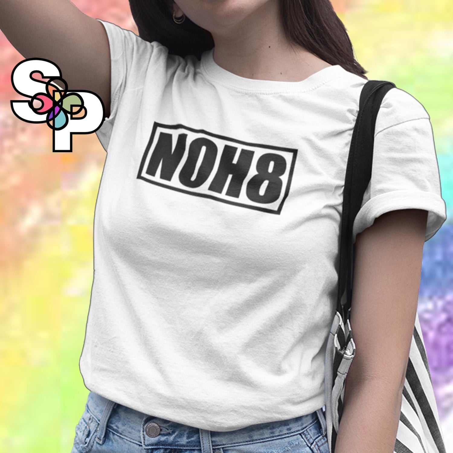 N0H8 No Hate Adult T-Shirt