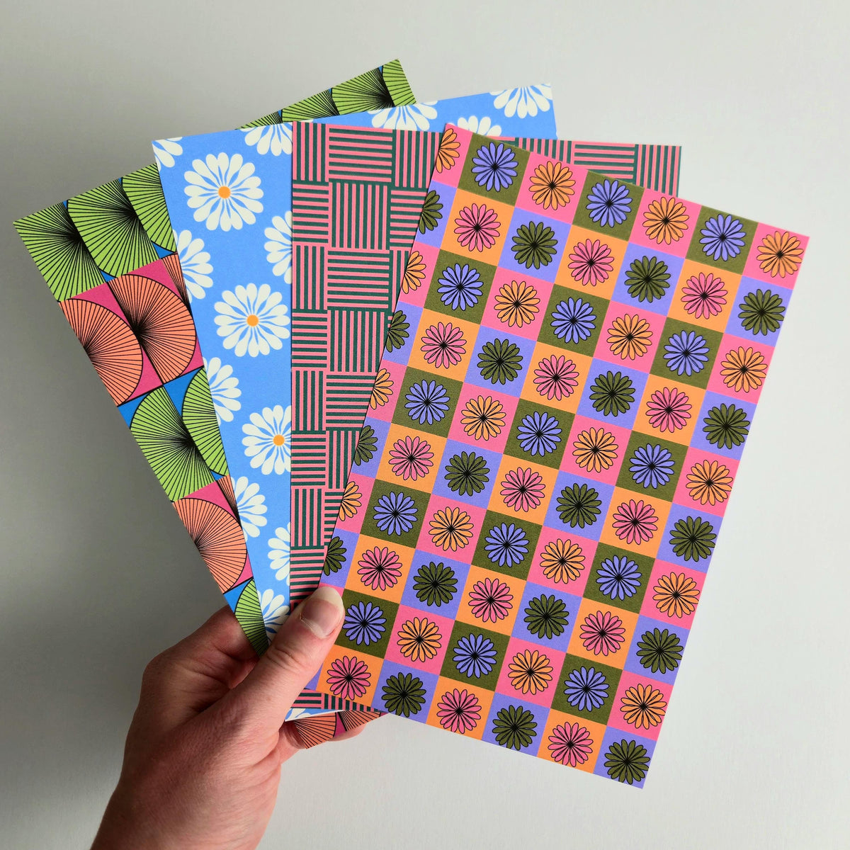 Groovy Mystery Paper Pack Handmade, 5.5 x 8.5 Scrapbook Junk Journal Crafting Pages