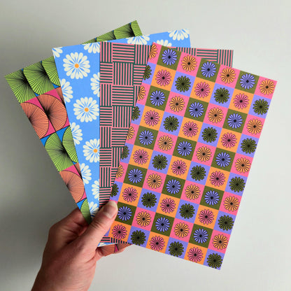 Groovy Mystery Paper Pack Handmade, 5.5 x 8.5 Scrapbook Junk Journal Crafting Pages