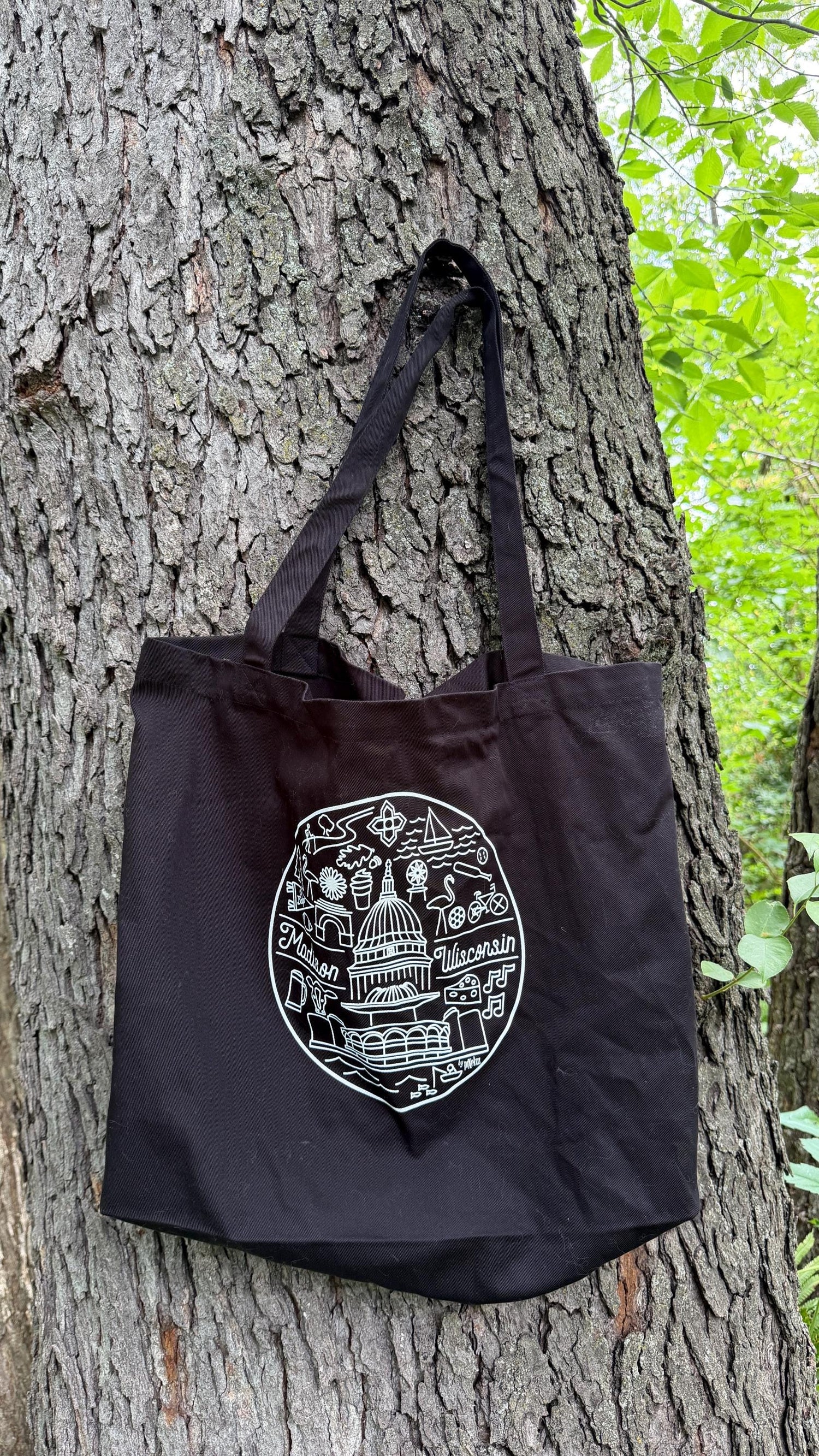 Madison Wisconsin Eco Tote: Organic Cotton Canvas Market Bag