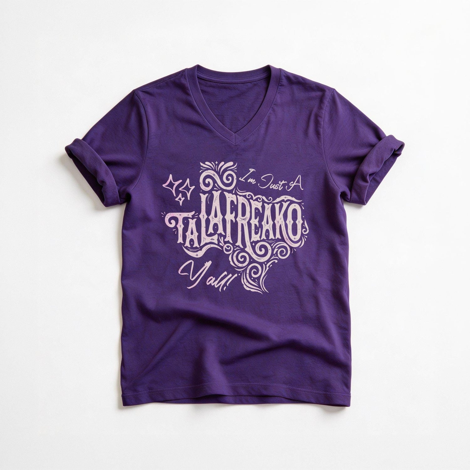 Purple t-shirt with &amp;quot;I&amp;