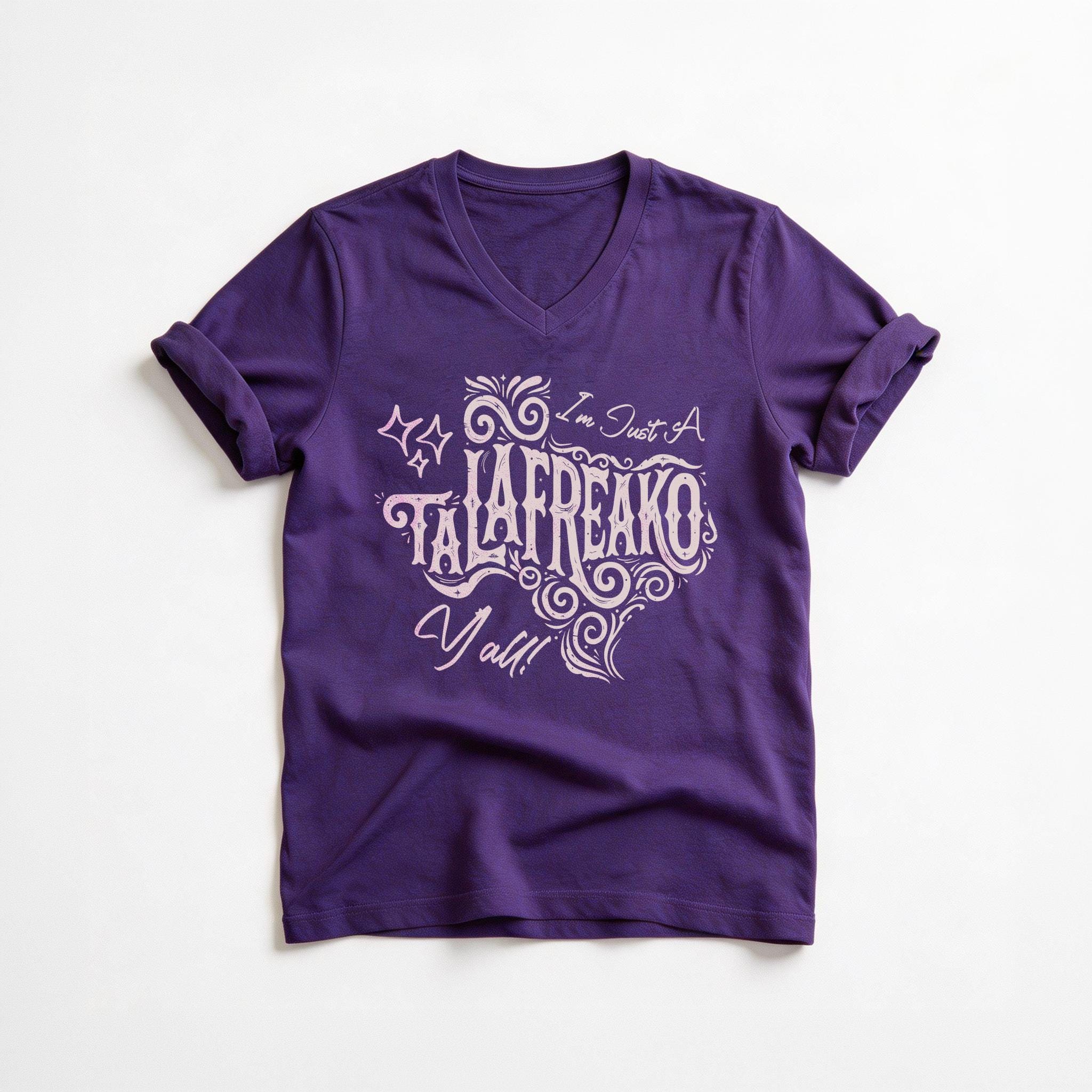 Purple t-shirt with &amp;quot;I&amp;