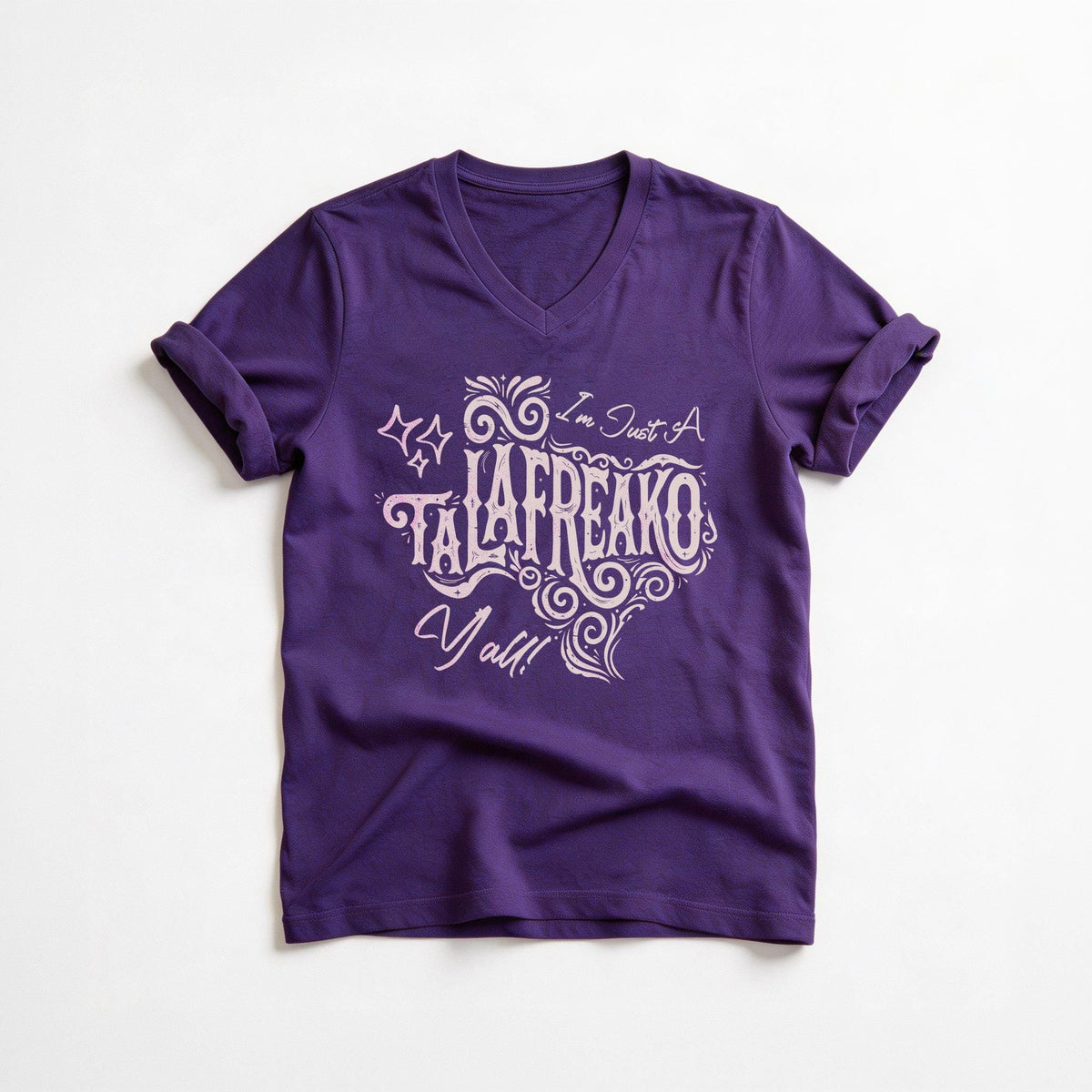 Purple t-shirt with &amp;quot;I&amp;
