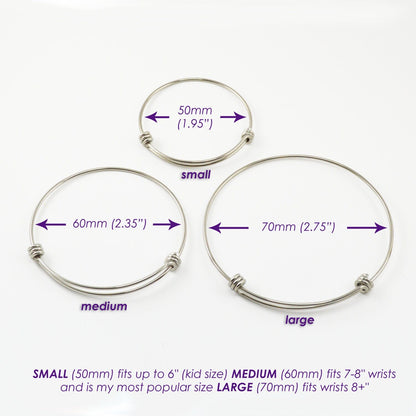 Anam Cara Adjustable Bangle Bracelet - Stacking Bangle - Best Friends Soul Friends Gift - Celtic Jewelry
