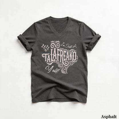 Dark gray v-neck t-shirt with &amp;quot;I&amp;