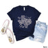 Navy Bella+Canvas t-shirt with "I&