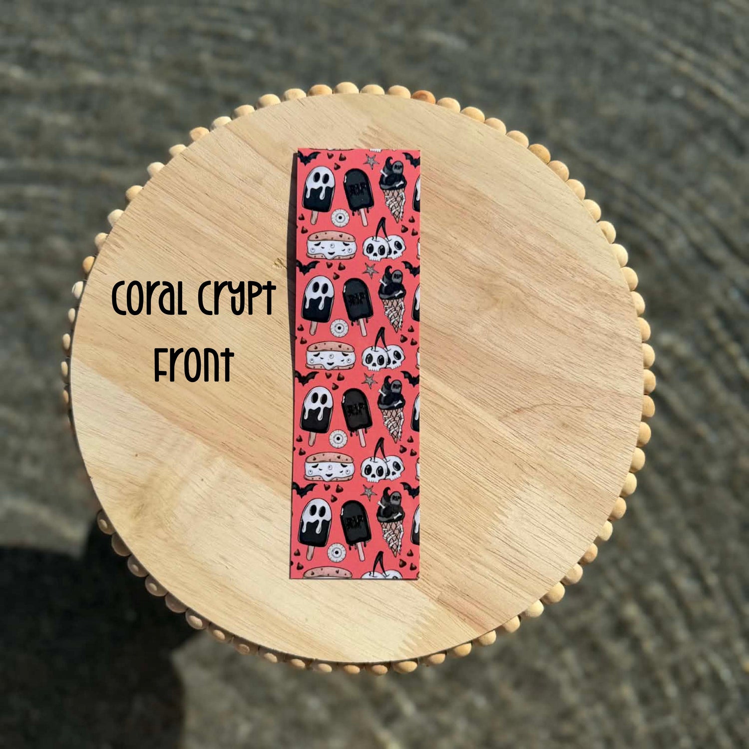 Summerween Bookmark Set of 4 | Double Sided Laminated Bookmarks | Boo Lagoon Haunted Paradise Coral Crypt Melon Mayhem