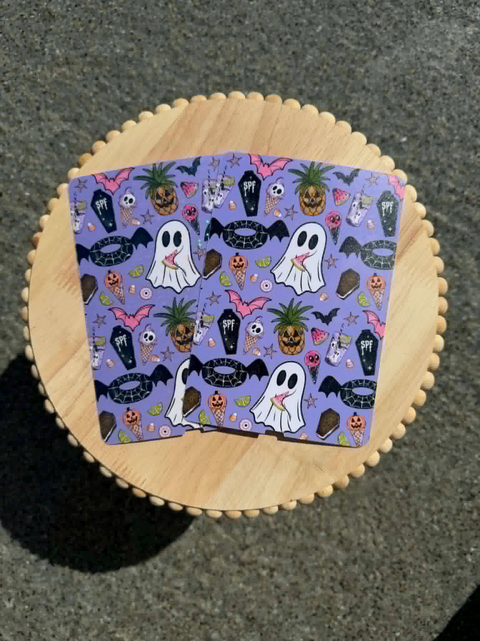 Summerween Kindle Insert | Spooky Summer E-Reader Insert | Boo Lagoon Haunted Paradise Coral Crypt Melon Mayhem Midnight Meltdown