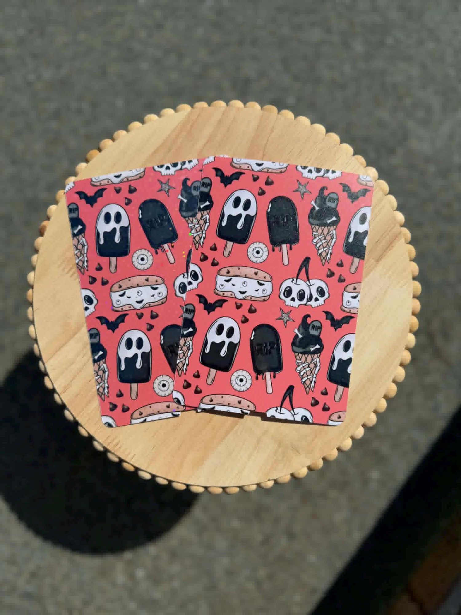 Summerween Kindle Insert | Spooky Summer E-Reader Insert | Boo Lagoon Haunted Paradise Coral Crypt Melon Mayhem Midnight Meltdown
