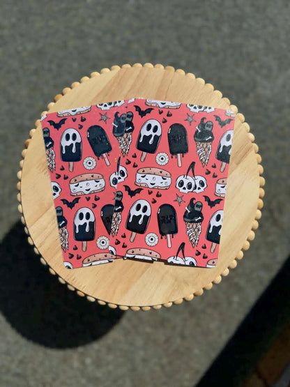 Summerween Kindle Insert | Spooky Summer E-Reader Insert | Boo Lagoon Haunted Paradise Coral Crypt Melon Mayhem Midnight Meltdown