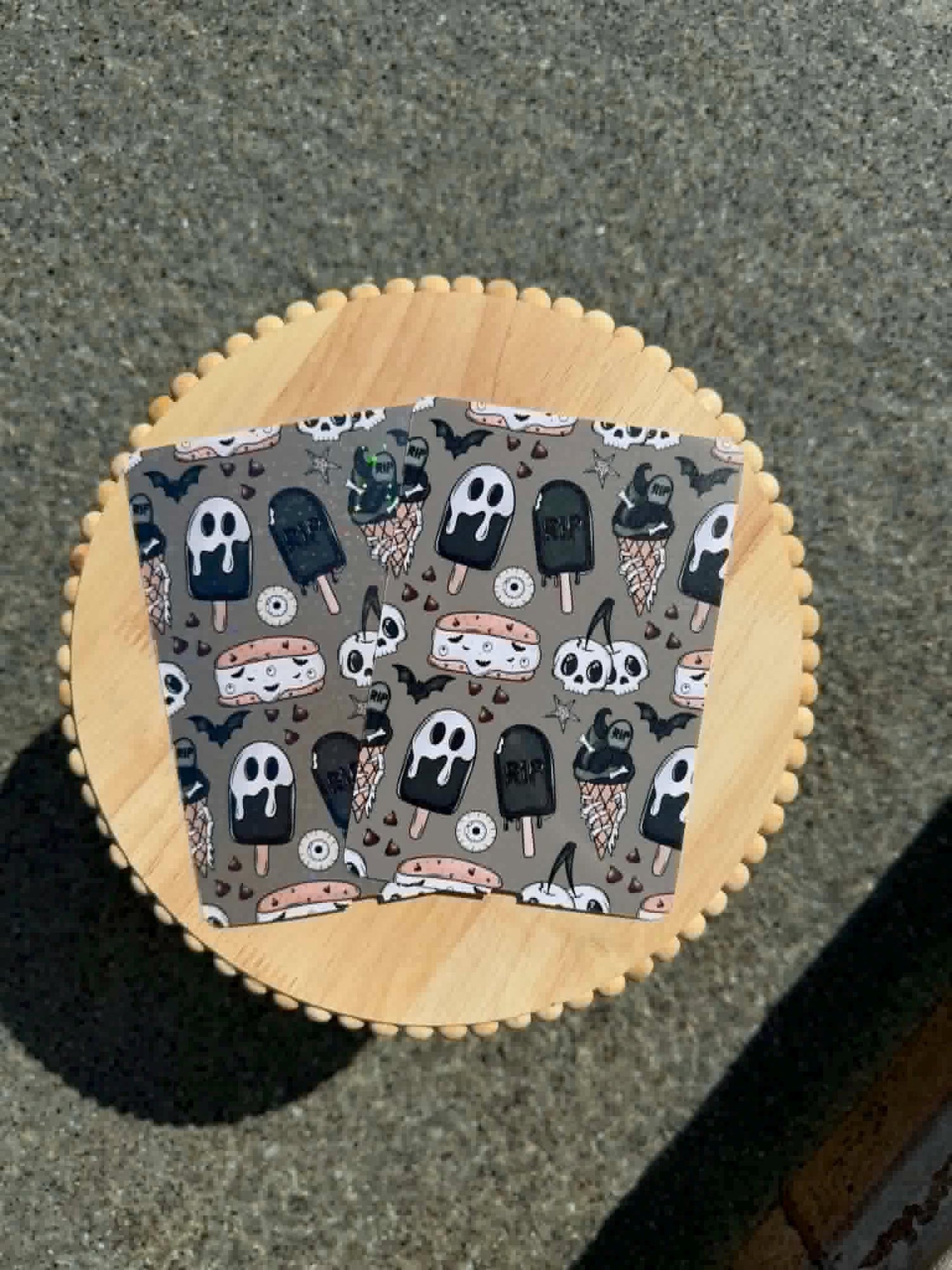 Summerween Kindle Insert | Spooky Summer E-Reader Insert | Boo Lagoon Haunted Paradise Coral Crypt Melon Mayhem Midnight Meltdown