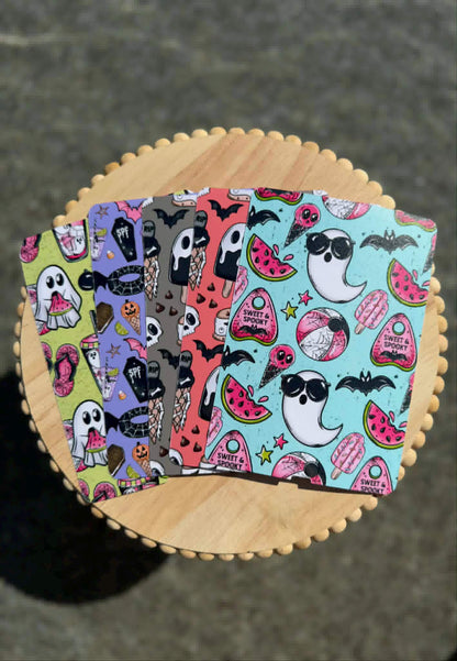 Summerween Kindle Insert | Spooky Summer E-Reader Insert | Boo Lagoon Haunted Paradise Coral Crypt Melon Mayhem Midnight Meltdown