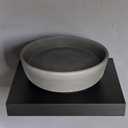 Concrete Shallow Bowl – Minimalist &amp; Multi-Purpose
