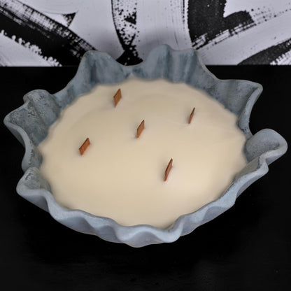 Luxury 5-Wick Concrete Candle Bowl – Chanel No. 5 Inspired Scent