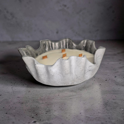 Luxury 5-Wick Concrete Candle Bowl – Chanel No. 5 Inspired Scent