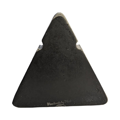Concrete Necklace Display Stand - Minimalist Triangle Jewelry Holder, Geometric Pendant Display, Industrial Vanity Organizer