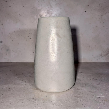 Large Concrete Vase, Minimalist Grey Flower Pot, Industrial Modern Home Decor, Brutalist Ceramic Alternative, Hand Poured Shelf Accent Vase