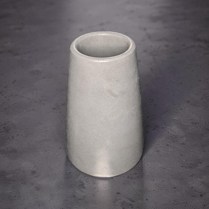 Large Concrete Vase, Minimalist Grey Flower Pot, Industrial Modern Home Decor, Brutalist Ceramic Alternative, Hand Poured Shelf Accent Vase