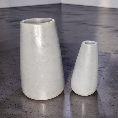 Large Concrete Vase, Minimalist Grey Flower Pot, Industrial Modern Home Decor, Brutalist Ceramic Alternative, Hand Poured Shelf Accent Vase