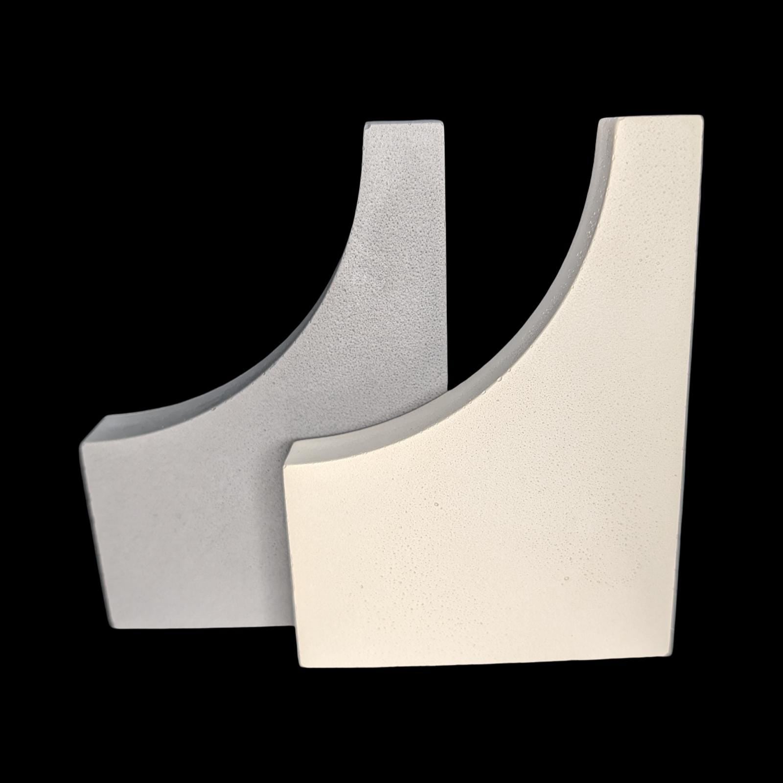 Concrete Photo Prop and Shelf Decor, Minimalist Geometric Arch Wave Statement Piece, Modern Concrete Product Photography Prop, Bookend