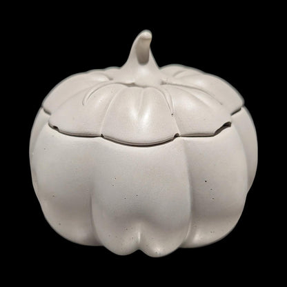 Concrete Tomato Jar with Lid - 9.5oz Paint Your Own Ceramic Style Cast Stone Vessel, Cute Vegetable Trinket Box, Kitchen Decor &amp; Candle Jar