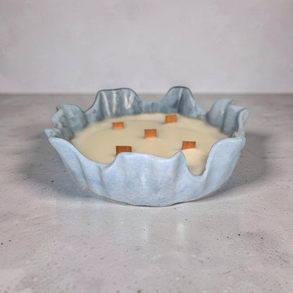 Luxury 5-Wick Concrete Candle Bowl – Chanel No. 5 Inspired Scent