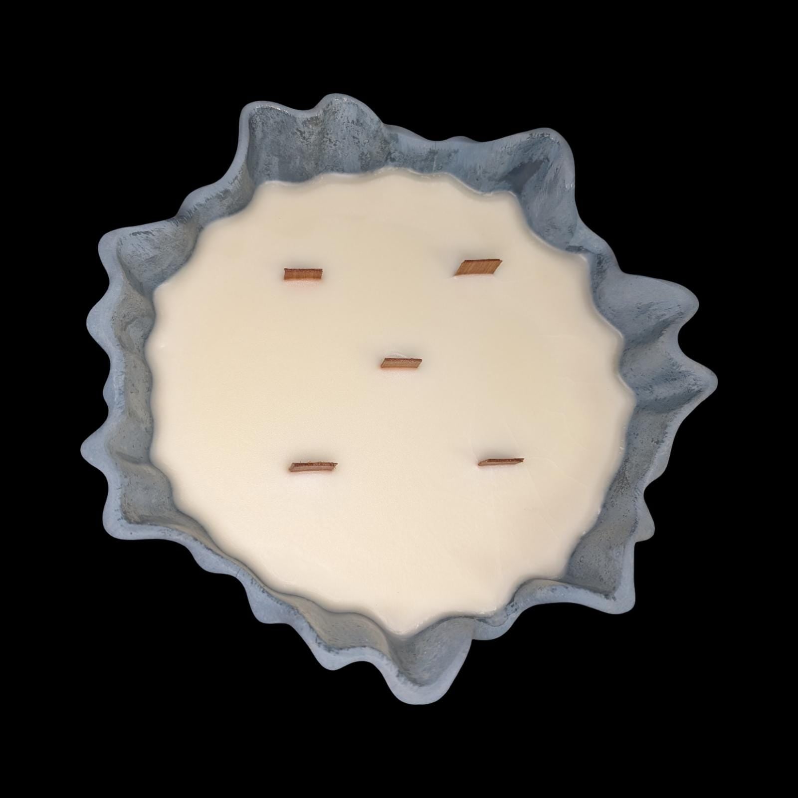 Luxury 5-Wick Concrete Candle Bowl – Chanel No. 5 Inspired Scent