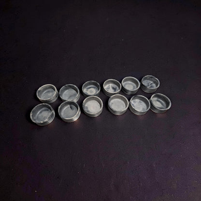 Studio Clearance | Set of 12 Concrete Bowls | Grey Marbled Cement Planters | 4&amp;quot; Bulk Vessel Lot | Sample Sale Destash - One Available