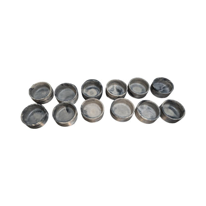 Studio Clearance | Set of 12 Concrete Bowls | Grey Marbled Cement Planters | 4&amp;quot; Bulk Vessel Lot | Sample Sale Destash - One Available
