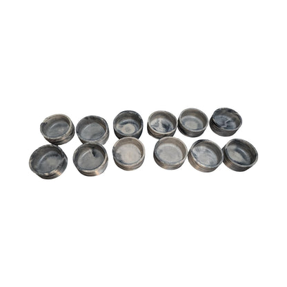 Studio Clearance | Set of 12 Concrete Bowls | Grey Marbled Cement Planters | 4&amp;quot; Bulk Vessel Lot | Sample Sale Destash - One Available