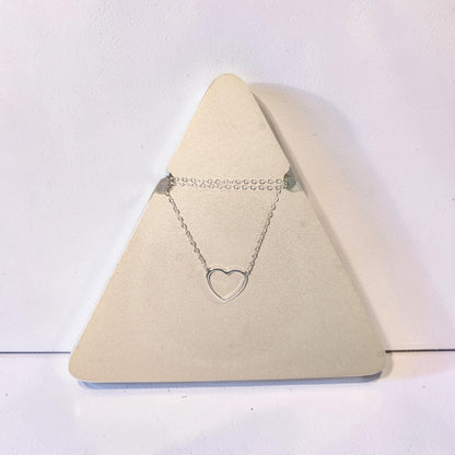 Concrete Necklace Display Stand - Minimalist Triangle Jewelry Holder, Geometric Pendant Display, Industrial Vanity Organizer