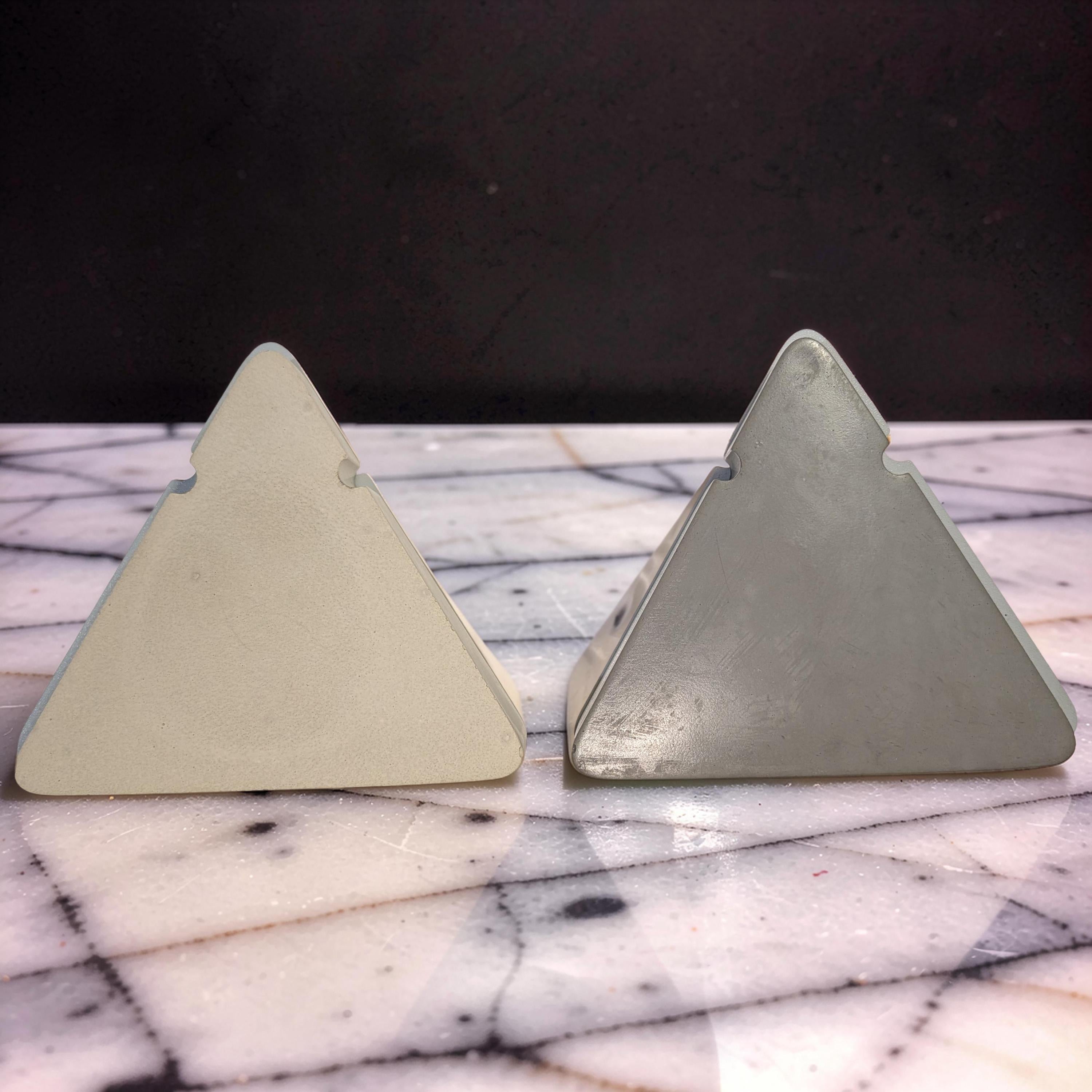 Concrete Necklace Display Stand - Minimalist Triangle Jewelry Holder, Geometric Pendant Display, Industrial Vanity Organizer